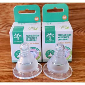 Baby Silicone Feeder Nipple Cross hole All Size -1pcs